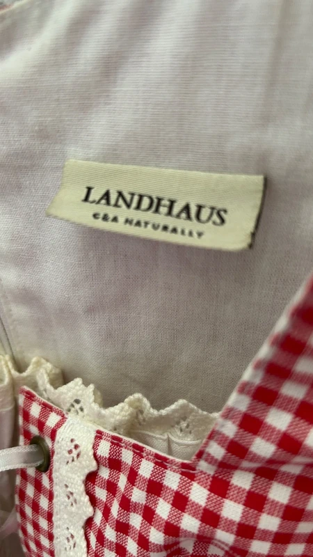 LANDHAUSS · Blusa tirolese originale, del marchio Landhaus, by C&A Naturally, 100% cotone (anche la fodera). — foto 2